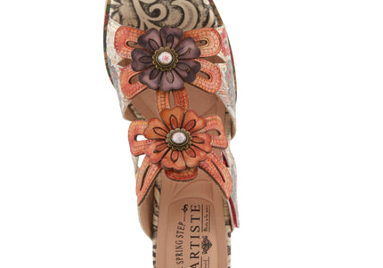 L'ARTISTE ALANIA WOMEN SANDALS - Orange Multi