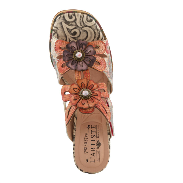 L'ARTISTE ALANIA WOMEN SANDALS - Orange Multi