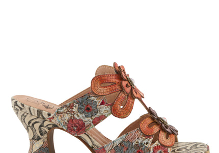 L'ARTISTE ALANIA WOMEN SANDALS - Orange Multi