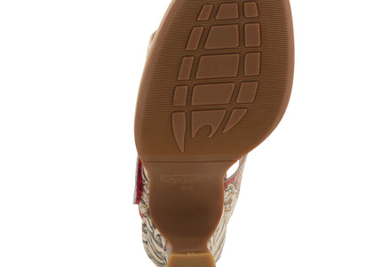 L'ARTISTE ALANIA WOMEN SANDALS - Orange Multi