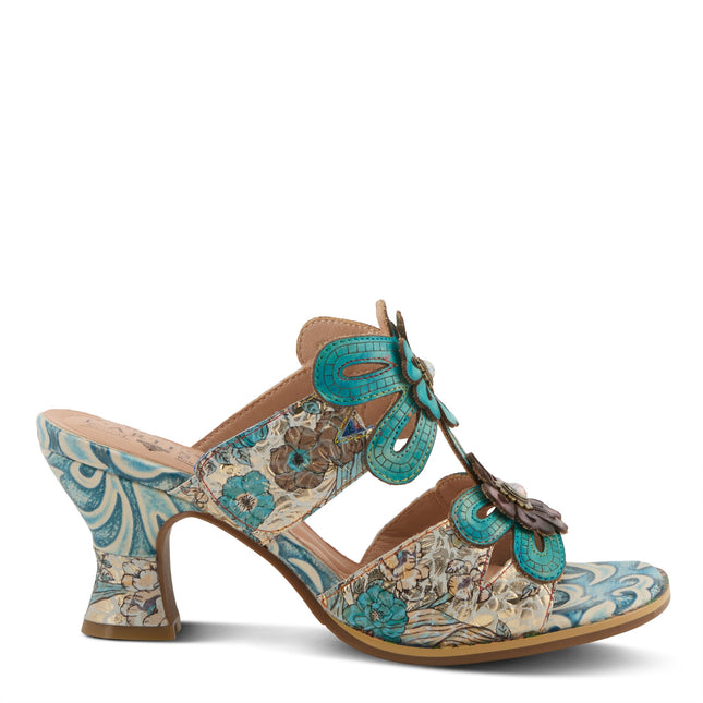 L'ARTISTE ALANIA WOMEN SANDALS - Turquoise Multi