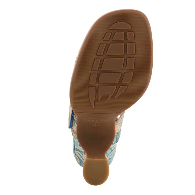 L'ARTISTE ALANIA WOMEN SANDALS - Turquoise Multi