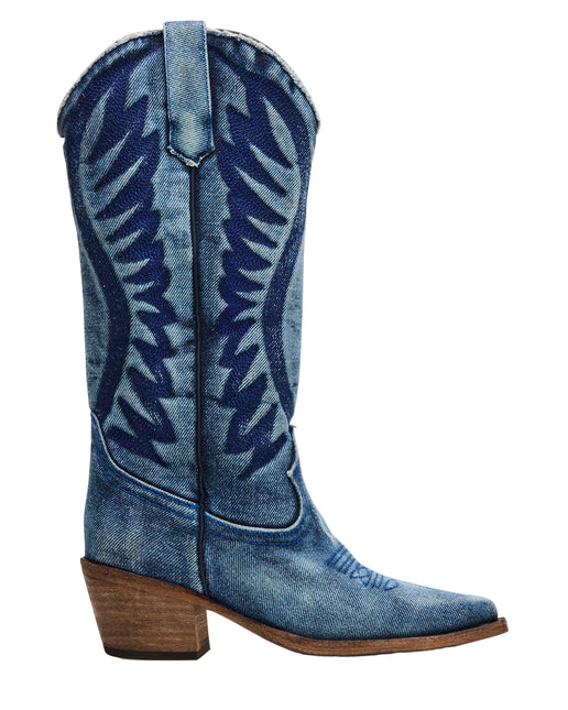 STEVE MADDEN ALBANY-D WOMEN BOOTS - Denim Fab