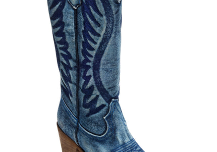 STEVE MADDEN ALBANY-D WOMEN BOOTS - Denim Fab