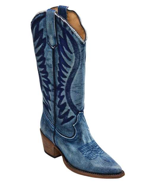 STEVE MADDEN ALBANY-D WOMEN BOOTS - Denim Fab