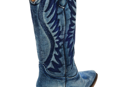STEVE MADDEN ALBANY-D WOMEN BOOTS - Denim Fab