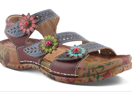 L'ARTISTE ANEWTRIO WOMEN SANDALS - Navy Multi