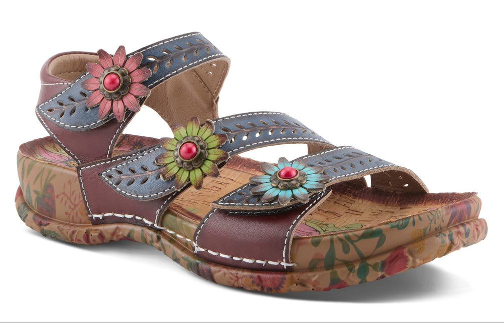 L'ARTISTE ANEWTRIO WOMEN SANDALS - Navy Multi