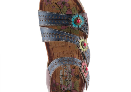L'ARTISTE ANEWTRIO WOMEN SANDALS - Navy Multi