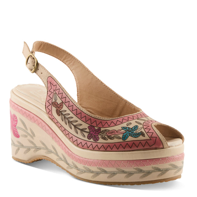 L'ARTISTE ARTDEVIVRE WOMEN SANDALS - Beige Multi