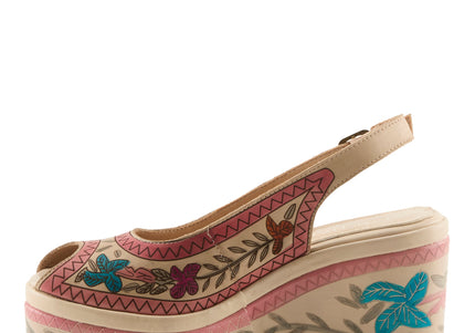 L'ARTISTE ARTDEVIVRE WOMEN SANDALS - Beige Multi