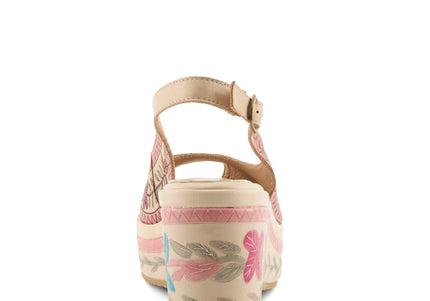 L'ARTISTE ARTDEVIVRE WOMEN SANDALS - Beige Multi