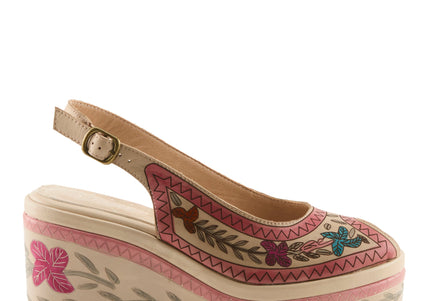 L'ARTISTE ARTDEVIVRE WOMEN SANDALS - Beige Multi