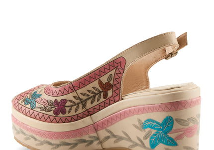 L'ARTISTE ARTDEVIVRE WOMEN SANDALS - Beige Multi