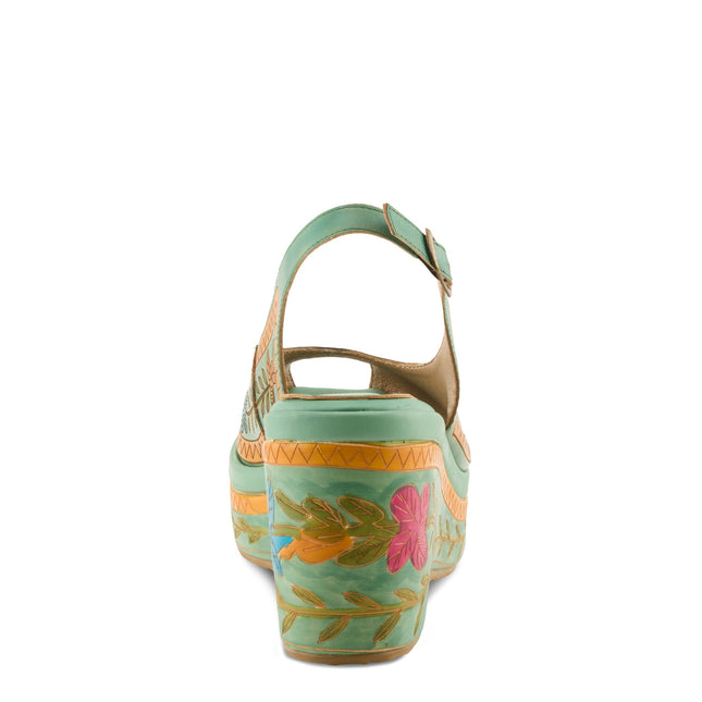 L'ARTISTE ARTDEVIVRE WOMEN SANDALS - Mint Green Multi