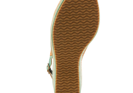 L'ARTISTE ARTDEVIVRE WOMEN SANDALS - Mint Green Multi