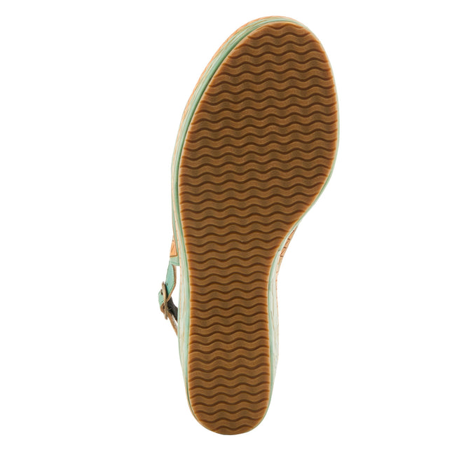 L'ARTISTE ARTDEVIVRE WOMEN SANDALS - Mint Green Multi