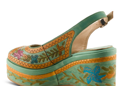 L'ARTISTE ARTDEVIVRE WOMEN SANDALS - Mint Green Multi