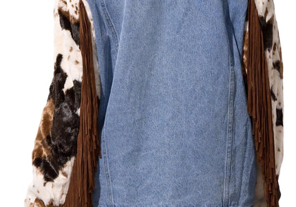 AZALEA WANG LILA WOMEN COATS - Denim