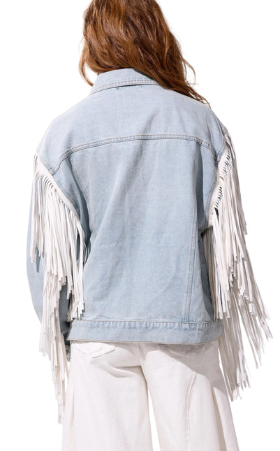 AZALEA WANG ARLA WOMEN COATS - Denim