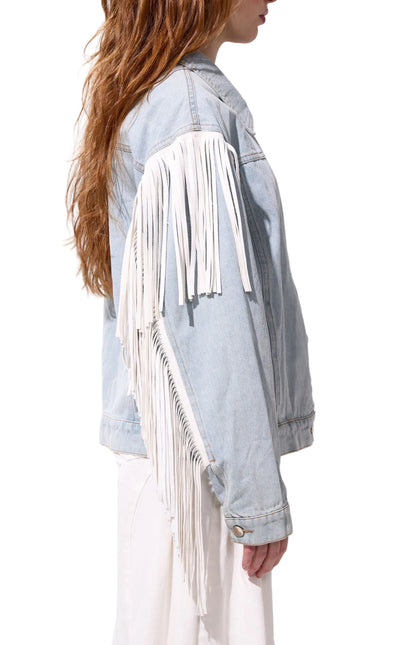 AZALEA WANG ARLA WOMEN COATS - Denim