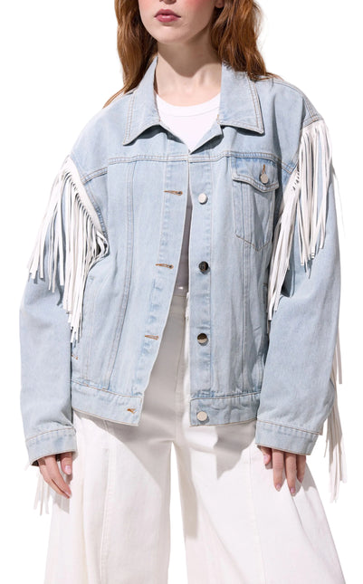 AZALEA WANG ARLA WOMEN COATS - Denim