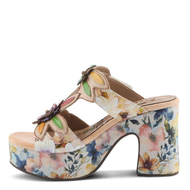 L'ARTISTE BALLOFFIRE WOMEN SANDALS - Beige Multi