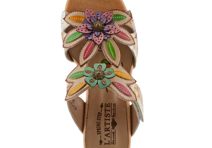 L'ARTISTE BALLOFFIRE WOMEN SANDALS - Beige Multi