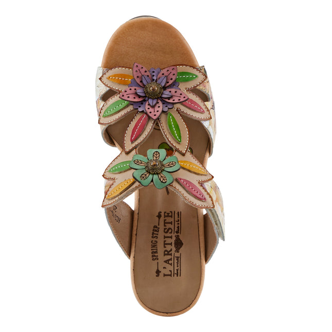 L'ARTISTE BALLOFFIRE WOMEN SANDALS - Beige Multi