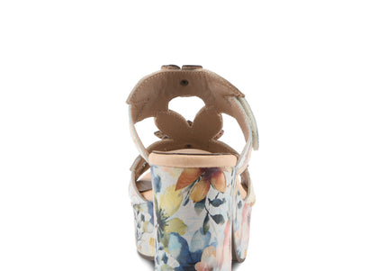 L'ARTISTE BALLOFFIRE WOMEN SANDALS - Beige Multi