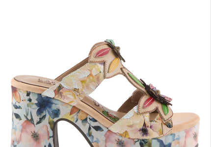 L'ARTISTE BALLOFFIRE WOMEN SANDALS - Beige Multi