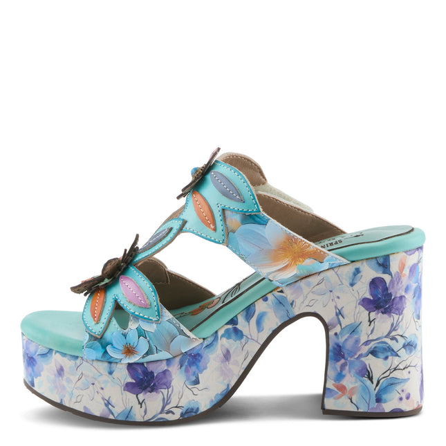 L'ARTISTE BALLOFFIRE WOMEN SANDALS - Sky Blue Multi