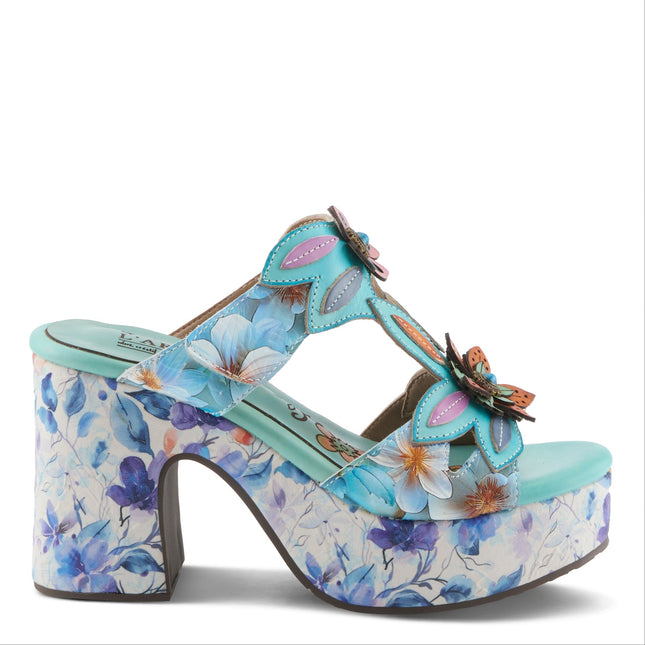 L'ARTISTE BALLOFFIRE WOMEN SANDALS - Sky Blue Multi