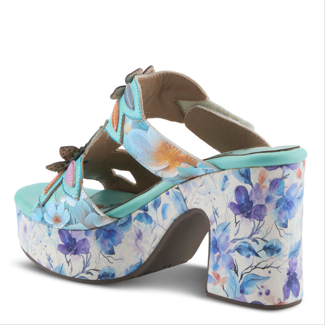 L'ARTISTE BALLOFFIRE WOMEN SANDALS - Sky Blue Multi