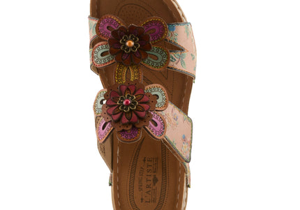 L'ARTISTE BEAUDIE WOMEN SANDALS - Tan Multi