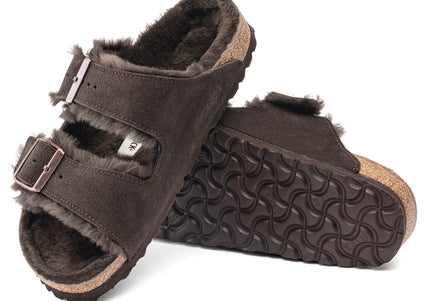 BIRKENSTOCK ARIZONA SHEARLINGSUEDE LEATHER UNISEX SANDALS