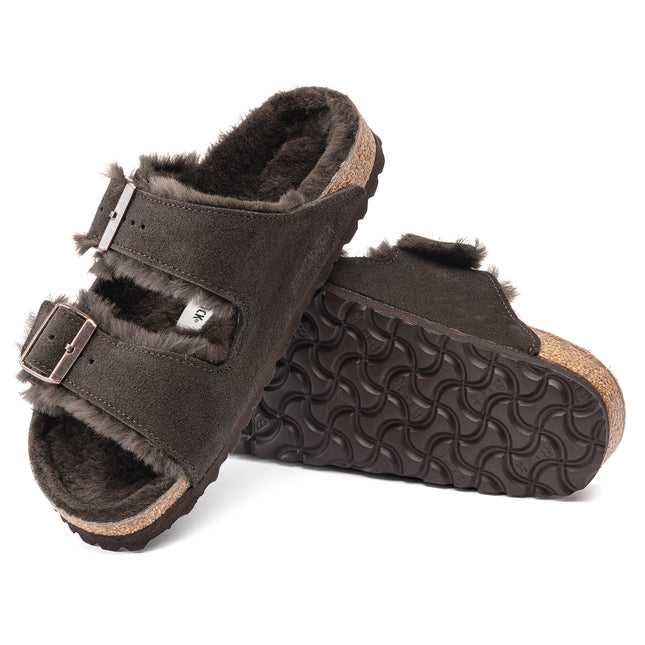 BIRKENSTOCK ARIZONA SHEARLINGSUEDE LEATHER UNISEX SANDALS