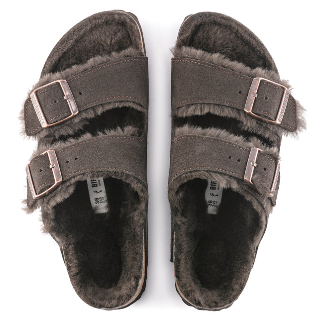 BIRKENSTOCK ARIZONA SHEARLINGSUEDE LEATHER UNISEX SANDALS