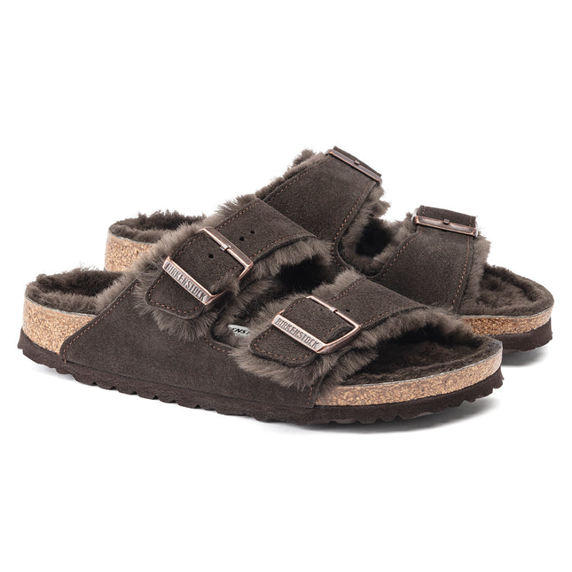 BIRKENSTOCK ARIZONA SHEARLINGSUEDE LEATHER UNISEX SANDALS