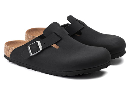 BIRKENSTOCK BOSTON VEGAN BIRKIBUC UNISEX CLOGS