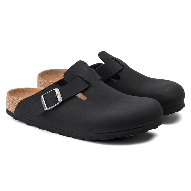 BIRKENSTOCK BOSTON VEGAN BIRKIBUC UNISEX CLOGS