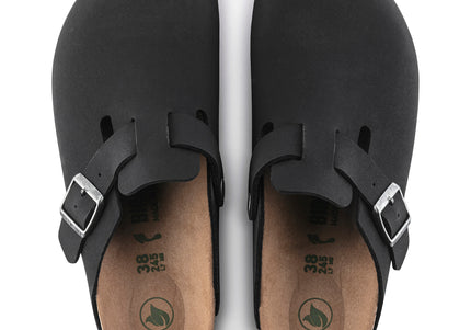 BIRKENSTOCK BOSTON VEGAN BIRKIBUC UNISEX CLOGS