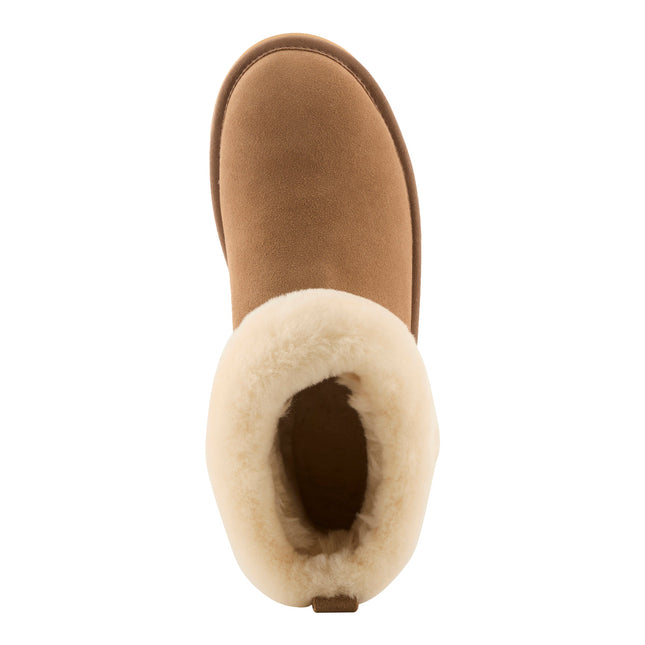 L`ARTISTE BRANDAI-CURLI SHEARLING WOMEN BOOTS - Beige Multi Suede