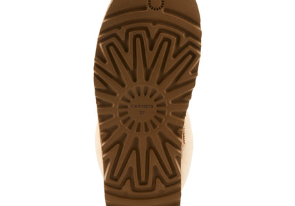 L`ARTISTE BRANDAI-CURLI SHEARLING WOMEN BOOTS - Beige Multi Suede