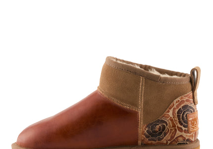 L`ARTISTE BRANDAI-GLOSS SHEARLING WOMEN BOOTS - Brown Multi