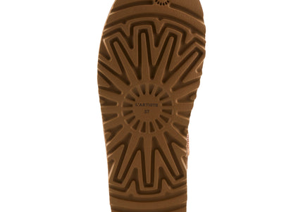 L`ARTISTE BRANDAI-GLOSS SHEARLING WOMEN BOOTS - Brown Multi