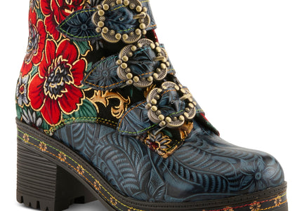 L'ARTISTE BRAZZA WOMEN BOOTS  - Navy Multi