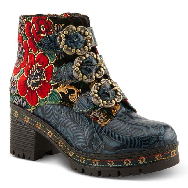 L'ARTISTE BRAZZA WOMEN BOOTS  - Navy Multi