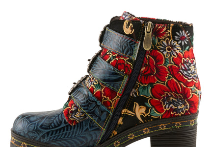 L'ARTISTE BRAZZA WOMEN BOOTS  - Navy Multi
