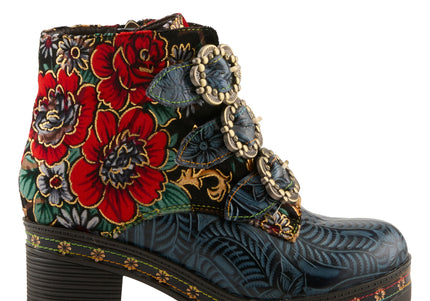 L'ARTISTE BRAZZA WOMEN BOOTS  - Navy Multi